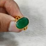 Natural Emerald Panchdhatu Ring, Panna Ring - Image 2