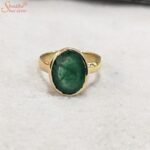 Unheated Emerald Ring, Panna Gemstone Ring
