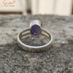 Certified Iolite Gemstone Ring In Sterling Silver - Image 2