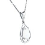 Opal Necklace, Teardrop October Birthstone Necklace - Image 8