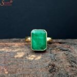 Handmade Emerald Ring, Panna Gemstone Ring - Image 3