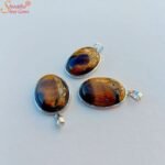 Natural Tiger's Eye Pendant, Gemstone Necklace - Image 4