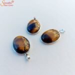 Natural Tiger's Eye Pendant, Gemstone Necklace - Image 2